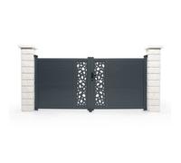 Portail battant - Casanoov - SUNNY - 3m H.145cm - Aluminium - Gris anthracite