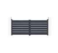 Casanoov Portail battant 3m VOGEL H.120cm aluminium gris