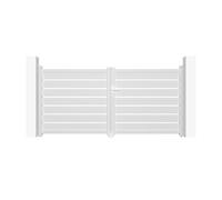 Portail battant - Casanoov - VOGEL - 3m H.143cm - Blanc - Aluminium