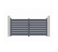 Casanoov Portail battant 3m VOGEL H.140cm gris