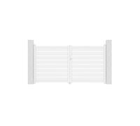 Portail battant - Casanoov - VOGEL - 3m H.161cm - Blanc - Aluminium