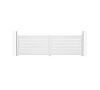 Portail battant - Casanoov - VOGEL - 4m H.125cm - Blanc - Aluminium