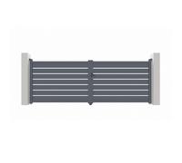 Portail battant - Casanoov - VOGEL - 4m H.143cm - Gris - Aluminium