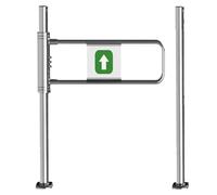 Portail battant en métal, 50 x 100 cm, barrière de sécurité pour supermarchés et usines, finition élégante, protection d'entrée robuste, idéal pour les zones à fort trafic