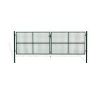 Portail battant grillagé - Casanoov - OLGA - 4m H.131cm - Vert - Acier