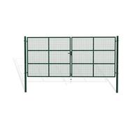 Casanoov Portail battant grillagé vert OLGA 4m H.180cm