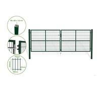 Casanoov Portail battant grillagé vert RAZO 4m H.140cm