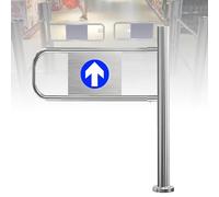 Portail battant Manuel à Sens Unique,barrière de sécurité à Ouverture à 90° avec Fermeture à Ressort Durable,utilise des Cadres en Acier Inoxydable pour Les usines et Les Left-50 * 100cm