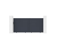 Portail coulissant - Casanoov - EIGER - 3m H.147cm - Gris anthracite - Aluminium