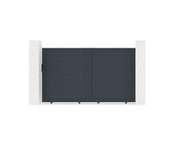 Portail coulissant - Casanoov - EIGER - 3m H.178cm - Aluminium - Gris