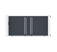 Portail Coulissant - Casanoov - GIONA - 3,5m H.178cm - Gris Anthracite - Aluminium