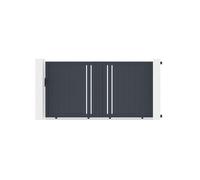 Portail coulissant - Casanoov - GIONA - 3m H.178cm - Gris anthracite - Aluminium
