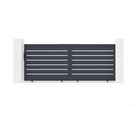 Portail coulissant - Casanoov - VOGEL - 3,5m H.145cm - Gris - Aluminium