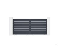 Portail coulissant - Casanoov - VOGEL - 3,5m H.163cm - Gris - Aluminium
