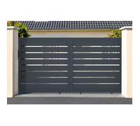 Portail coulissant - Casanoov - VOGEL - 3m H.163cm - Gris - Aluminium