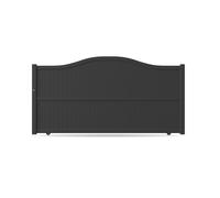 Portail coulissant, modèle Nîmes, aluminium, anthracite, systèmes de fixation flexibles, personnalisable