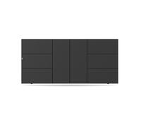 Portail coulissant, modèle Valence, aluminium, anthracite, systèmes de fixation flexibles, personnalisable