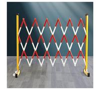 Portail de Circulation réglable avec roulettes - Portail à Ciseaux rétractable adapté aux Routes, allées et Cours - Facile à Assembler, 120 cm de Haut x 800 cm de Long (26,2 pi) - clôture de