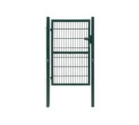 vidaXL Portillon de Jardin 2D (Simple) Acier Vert 106x230 cm Porte de Clôture