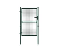 Portail de clôture acier 100x125 cm vert
