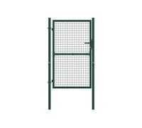 Portail de clôture acier 100x175 cm vert