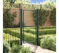 Portail de Clôture Acier 100x200 cm Vert Portillon Jardin Extérieur vidaXL