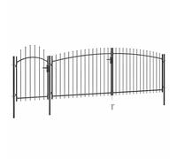Portail de Clôture de Jardin Woerden avec Dessus en Lance 5x1,75 m vidaXL