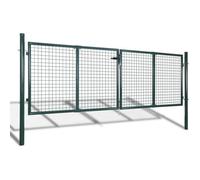 Portail de Clôture en Grillage Galvanisée 289 x 75 cm / 306 x 125 cm