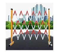 Portail De Clôture Portable, Clôture De Circulation Rétractable Avec Roulettes, For Les Travaux D'entretien Et De Construction, Le Contrôle Des Foules Et De La Circulation(300cm)