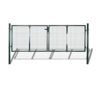 Portail de Clôture - VIDAXL - Battant - Acier Galvanisé - Vert Foncé - 289 x 75 cm