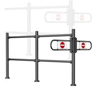 Portail de comptoir métallique à un seul battant avec ressort, portail de sécurité à fermeture automatique pour entrée, petites portes doubles pour entrepôt et bibliothèque (noir, 200 x 100 cm, 6,3