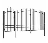 Portail de Jardin Acier 1,75x4 m Porte de Clôture Portillon Extérieur vidaXL