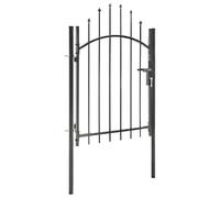 Portail de jardin Acier 1 x 1,75 m Noir