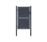 Portail de jardin - - Acier - 100 x 175 cm - Anthracite - Battant