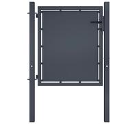 vidaXL Portail de jardin Acier 100 x 100 cm Anthracite