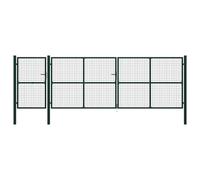Portail de Jardin Acier 500x150 cm Vert Porte de Clôture Portillon vidaXL