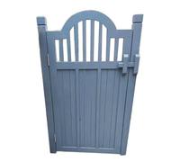 Portail de jardin autonome vintage en bois carbonisé avec talon, parfait pour la maison, la cour, le patio et la terrasse (60 x 80 cm)