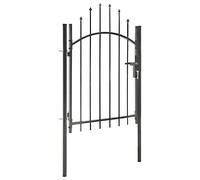 Vidaxl Portail De Jardin Acier 1 X 1,5 M Noir