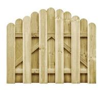 Portail de jardin bois de pin imprégné 100x75 cm Naturel bois de pin G
