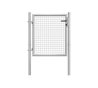 vidaXL Porte de jardin Acier galvanisé 105x125 cm Argenté