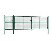 Portail de jardin en maille verte 500 x 175 cm en acier galvanisé - Clôture de jardin durable et stable pour des barrières sûres | Idéal pour les jardins domestiques, les terrasses et les espaces