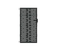 Portail de jardin moderne - vidaXL - 85x175 cm - Noir - Acier peint par poudre - Résistant à la rouille