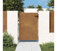 vidaXL Portillon de jardin avec serrure Barrière de sécurité 85x125 cm Acier Corten