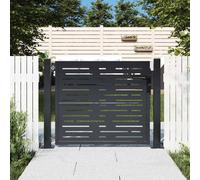 vidaXL Portail de jardin 153191 Anthracite Acier 105x105 cm