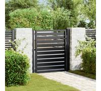 vidaXL Portail de jardin verrouillable aluminium 100 x 150 cm Noir
