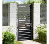 Portail de jardin verrouillable noir 100x150 cm aluminium vidaXL