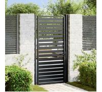 vidaXL Portail de jardin verrouillable noir 100x180 cm aluminium