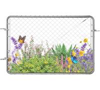 Portail de jardin VEVOR 183x122 cm, portail de clôture en grillage réglable, adapté à 61-183 cm (l) x 183 cm (h), portail de clôture de cour, sans poteaux de portail