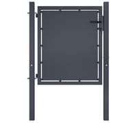 Portail de jardin - VIDAXL - Acier - 100 x 125 cm - Anthracite - Battant