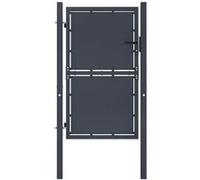 Vidaxl Portail De Jardin Acier 100 X 175 Cm Anthracite